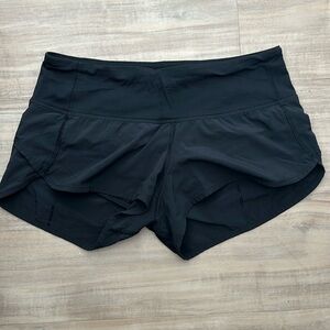 Lululemon Speed Up Shorts 2.5” Size 6 Black